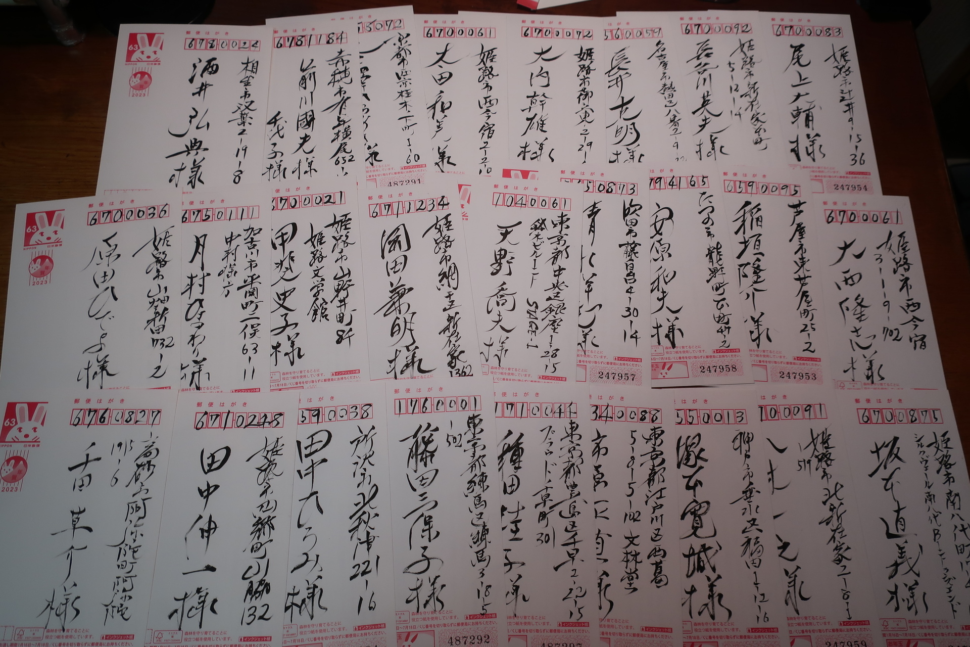 業火の向日葵　直筆年賀状（コメントのみ） ハガキ 年賀状 宛名書き その他ペーパーアイテム 筆耕屋 陽華